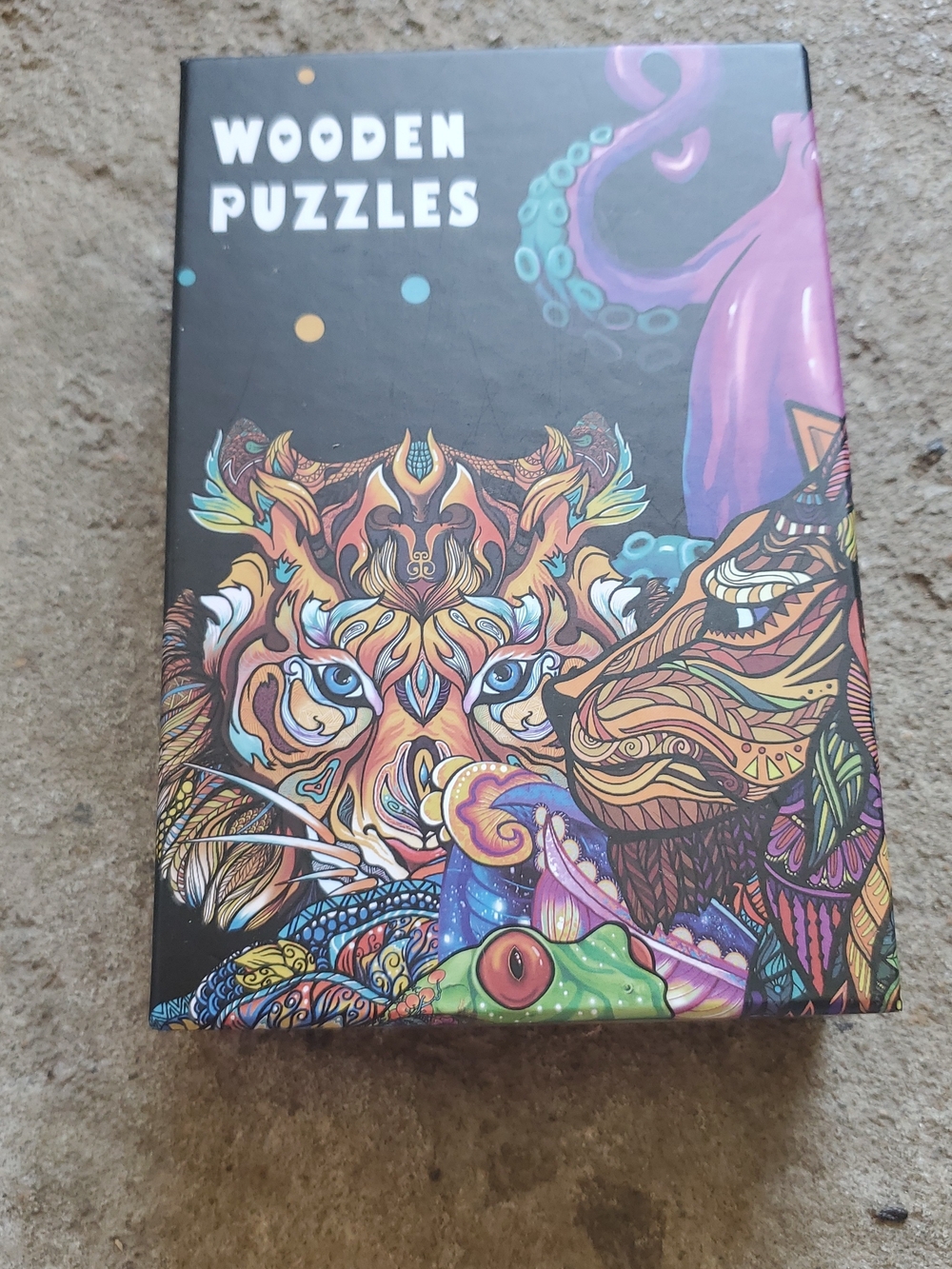 Colorful Animal Art Puzzle - Multicolor